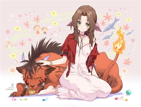 aerith porn|Aerith x Red XIII [Rekin3D]